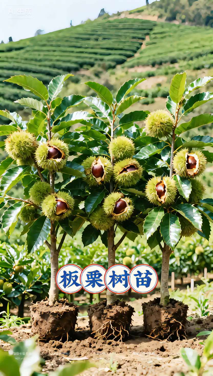 板栗树苗。家人们快来看看咱家的板栗树苗,基地优质种苗,精心培育,它生长速度快,比普通树苗更早结果,让你无需苦等。且抗逆性强,不管什么环境都能茁壮成长。结出的板栗果实饱满、香甜可口,产量还高,种上几棵,年年都能大丰收。不管你是有小院还是闲置土地,都能种。 #基地直发 #三农种植 #果树种植#板栗树苗 #抖音助力三农