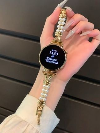 适用华为高级感珍珠结镶钻金属手表表带watch3watch4GT5proGT3GT4 #华为表带#华为gt4表带#华为gt3表带#华为手表表带 #华为手表表带watch3