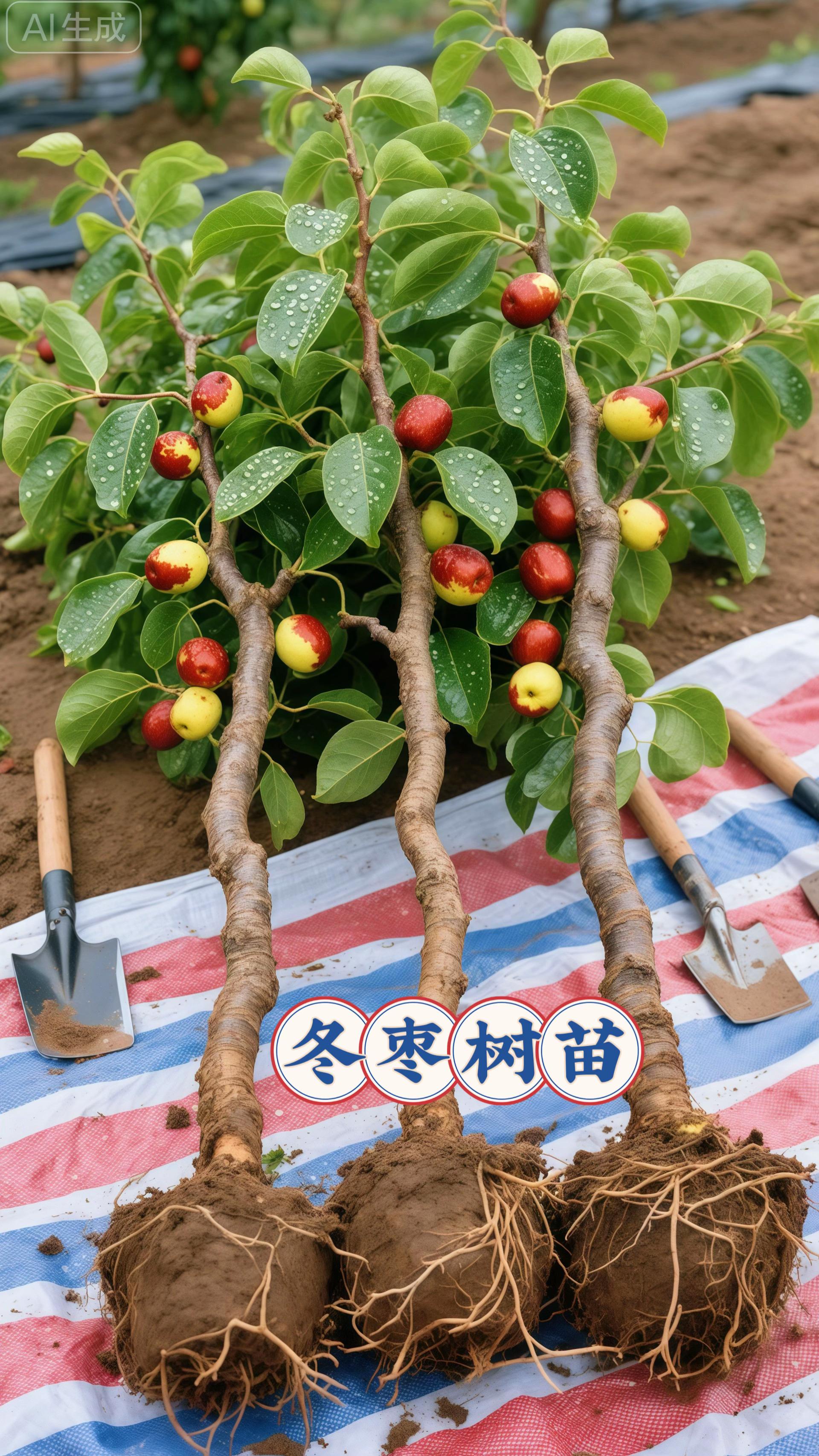 冬枣树苗:枝头挂着的“秋冬甜蜜炸弹”。藏在枝桠间的冬枣,是大自然给秋冬的甜赠。果皮薄如蝉翼,轻轻一捏就能感受到内里的饱满;果肉脆似凝脂,透着水润的清透感。每一颗都吸足了阳光的暖意,咬下去“咔嚓”一声脆响,清甜汁水瞬间在舌尖迸发,甜度刚好卡在不齁不淡的绝妙刻度,多吃几颗也不觉得腻。更难得的是,它还裹着满满的维生素,秋冬时节吃起来,既是解嘴馋的“小甜果”,也是补营养的天然选择。日常追剧当零食,嚼着脆爽过瘾;装成礼盒送亲友,带着自然的甜意,贴心又实在。 #果树种植 #儿时味道 #冬枣 #枣树苗 #果树