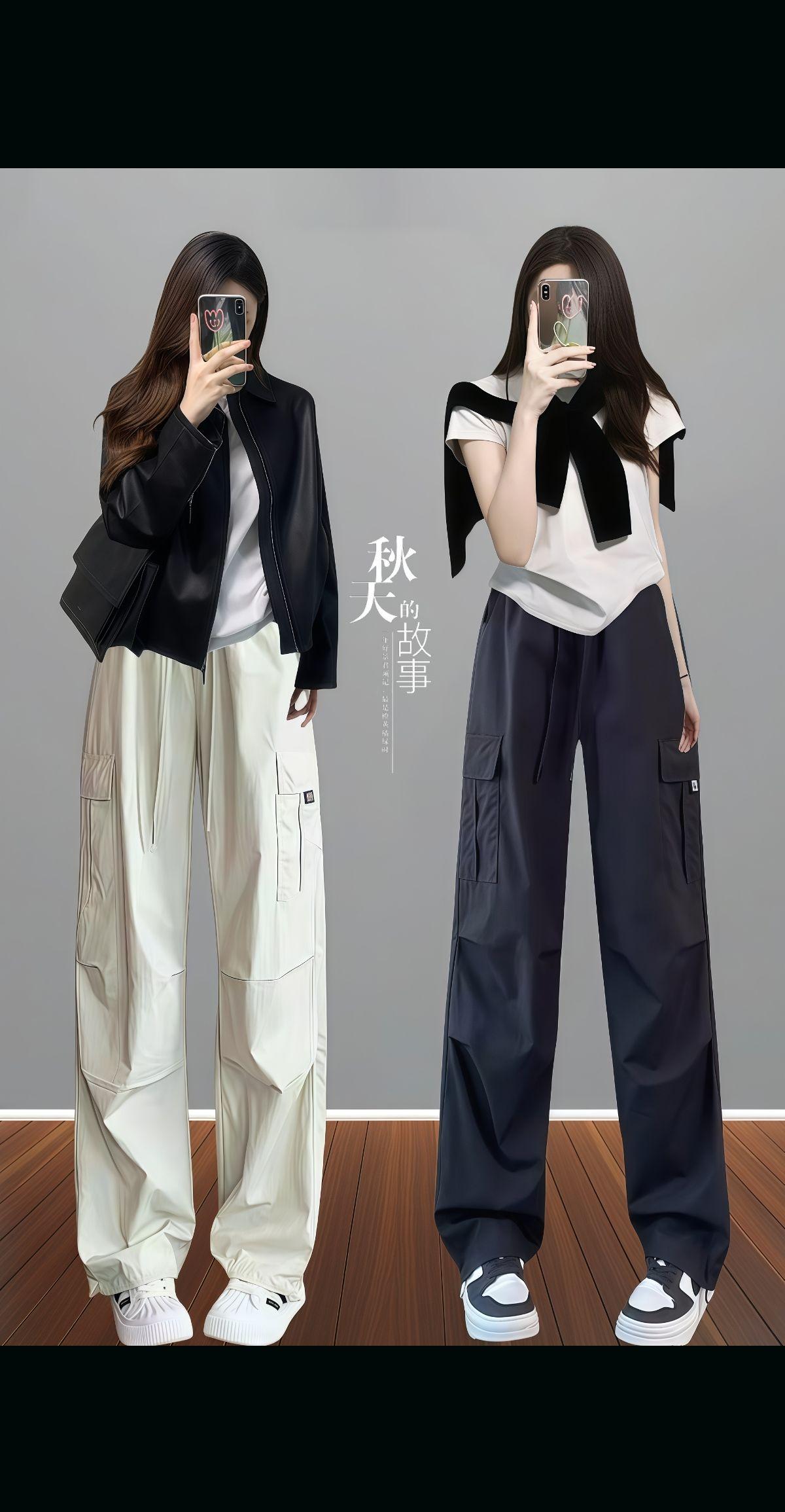 2025新款高腰工装裤,高腰设计,直筒版型藏肉显瘦,胯宽腿粗全遮住。速干面料太贴心,运动登山暴汗也干爽,垂感面料走路带风不软塌。标志性工装口袋点睛,适配短上衣秒变辣妹,搭卫衣又显休闲随性。从街头出街到户外徒步,一条搞定所有场合!#工装裤 #显高显瘦显腿长 #休闲减龄穿搭 #秋季穿搭 #谁穿谁好看