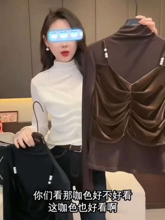 想要穿的暖和又不想太臃肿的姐妹们,一定要试试这件加绒打底衫,它不仅保暖还好看、抗皱,上身特别舒服,而且它的版型超赞,不管是单穿还是内搭都很好看哦!#打底衫 #半高领长袖T恤#早秋穿搭#时尚气质#西西吖