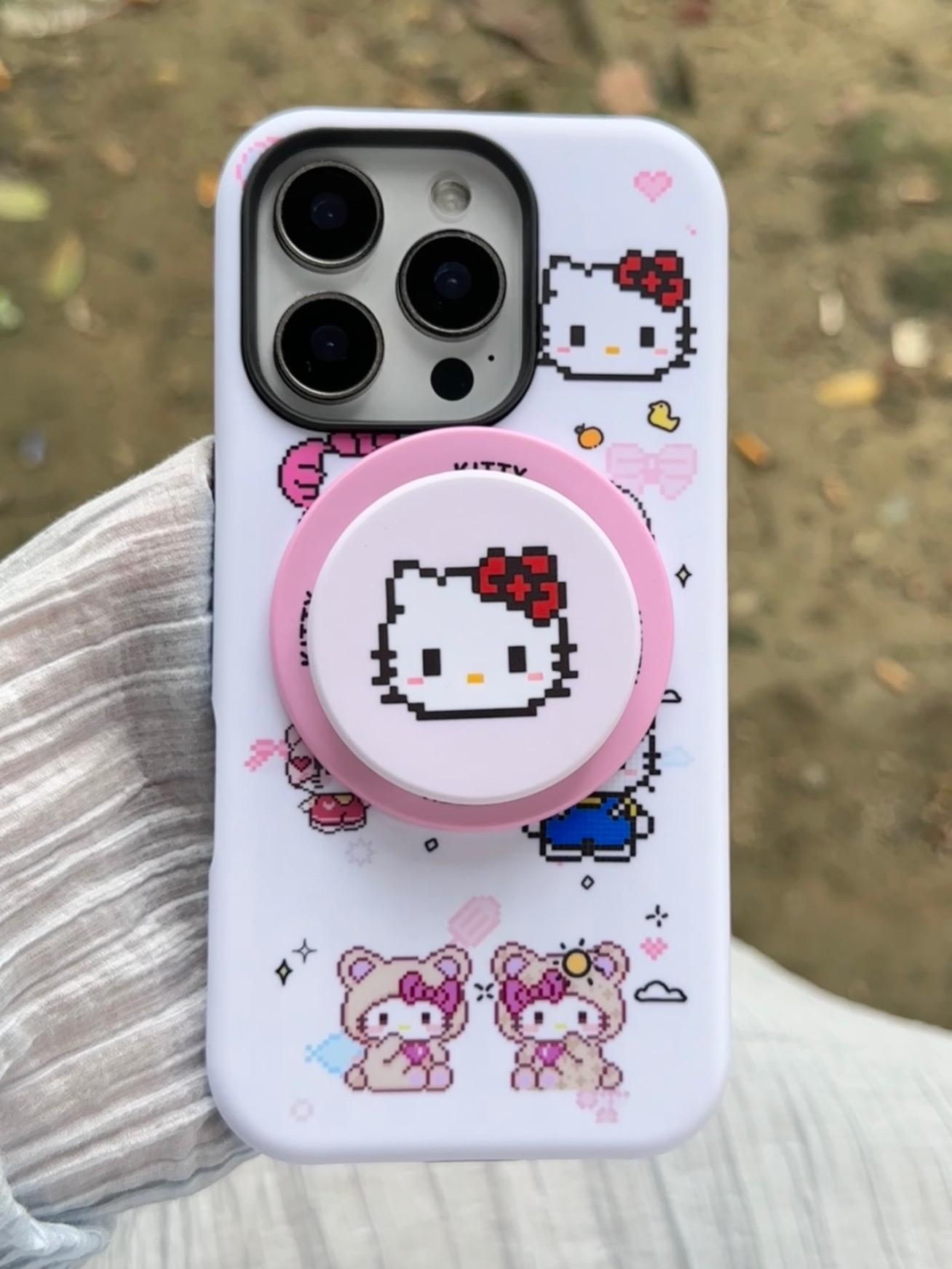 像素kt实在貌美😍 #卡通手机壳 #手机壳 #kitty猫 #防摔手机壳