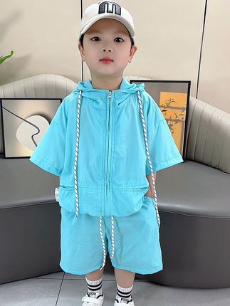 暑假出游一定要给儿子穿这种速干套装,超凉快超舒服!休闲时尚,糖果色系清新又治愈 #男童穿搭 #夏日清新穿搭 #高品质童装 #萌宝穿搭