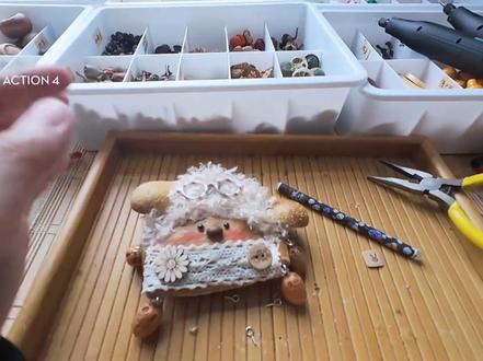 豆荚娃娃头发教程#豆荚娃娃制作 #豆荚娃娃 #云南大豆荚 #豆荚diy #纯手工制作
