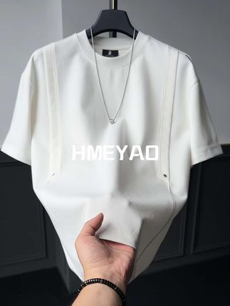 HMEYAO 风格无需刻意张扬,得体裁剪自显气质#夏季穿搭 #夏季新款 #ootd穿搭 #短袖t恤 #品质男装
