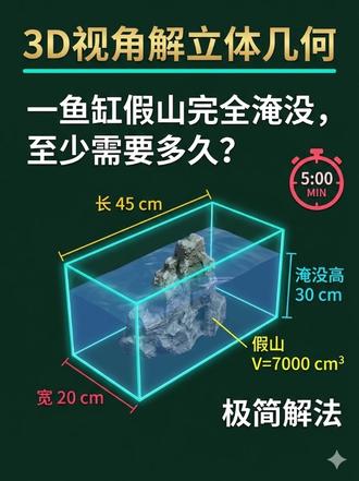 五年级数学 水中浸物 #水中浸物问题 #五年级数学 #小学数学解题技巧 #小学数学思维训练 #小学数学解题技巧