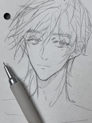 0.3也太细了 #二次元 #手绘 #绘画 #摸魚 #零基础学画画