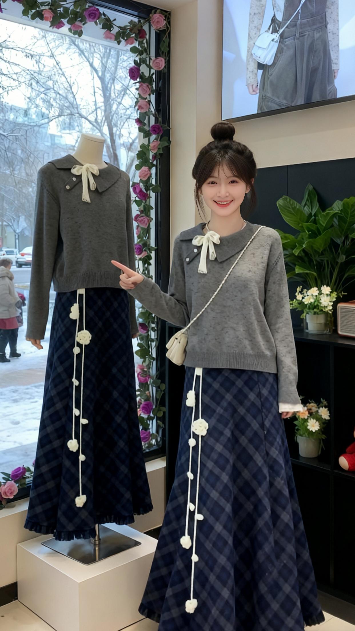 #轻松摆脱路人感的韩系穿搭#小个子女生秋冬就这样穿#减龄套装#温柔风穿搭 #优雅气质