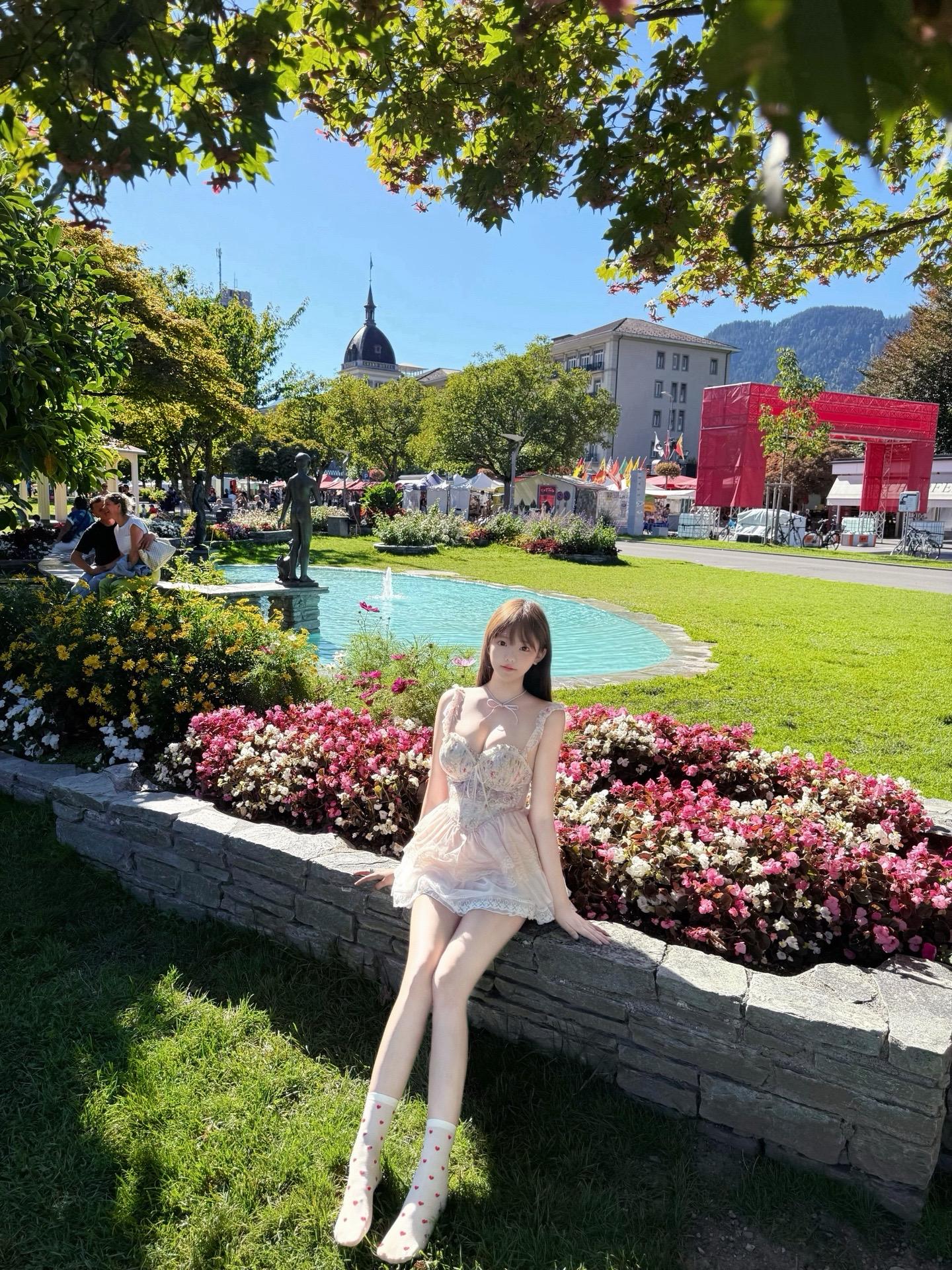 瑞士plog🇨🇭🧩🖼️💐🪻。“Switzerland, by all means Switzerland”处处如诗如画~晴天的瑞士像童话小镇一样漂亮🎡