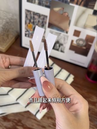 用过染眉膏就不想再用眉笔了!1秒从蜡笔小新变韩女,一整个温柔住#拯救手残党 #染眉膏 #画眉