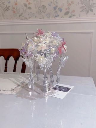 银色手捧花太好看啦#手工diy #新婚礼物 #手捧花