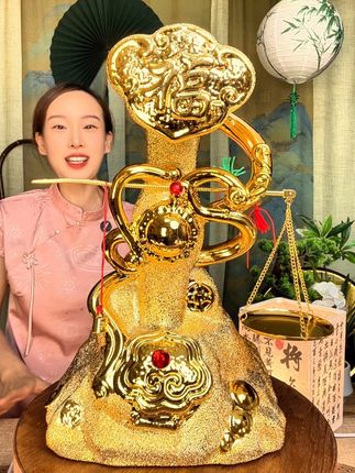 寓意就是称心如意!无论收藏摆柜还是走亲访友,拿出去都是相当有讲究的!#杏花村酒 #景德镇陶瓷 #白酒推荐 #白酒 #中秋送礼佳品