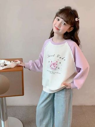 女童卫衣#女童卫衣#女童圆领上衣#女童春秋款卫衣