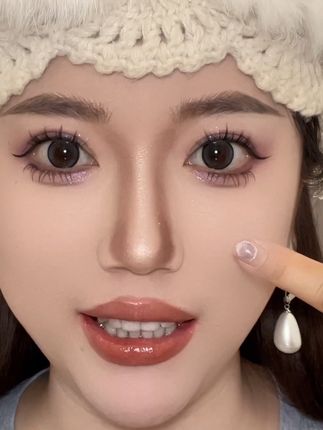 新手鼻影的错误❌画法!你中招了吗?快跟着我一起修适合日常出门修鼻影打高光的方法#新手化妆教程 #修容教程 #高光