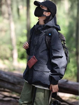 #APAY冲锋衣 #三防冲锋外套 #登山服 #工装连帽防水夹克 #冲锋外套男女同款