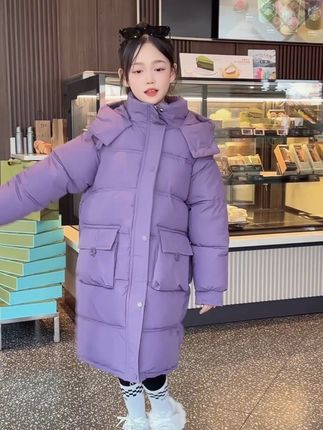 超洋气显气质的一款中大童棉服#高品质童装 #生女儿就是用来打扮的 #女童棉服新款 #女童穿搭 #棉服外套