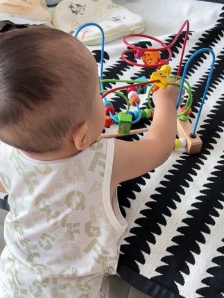 8个月的宝宝就喜欢这个玩具,坐着玩站着玩,不仅培养专注力,还能锻炼宝宝手部精细动作发展#自己玩的不亦乐乎 #宝宝玩具 #专注力培养 #精细动作 #认真的样子真可爱