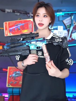 m416手动抛壳满配多功能儿童玩具软弹枪高端枪械户外吃鸡发射器#火力全开 #玩出新花样