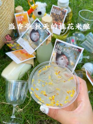 喝上一杯盛香亭的桂花米酿,惬意一个秋~ #盛香亭转转小卤锅 #盛茶铺 #又是一年桂花季#桂花奶茶#国庆假期开启倒计时了