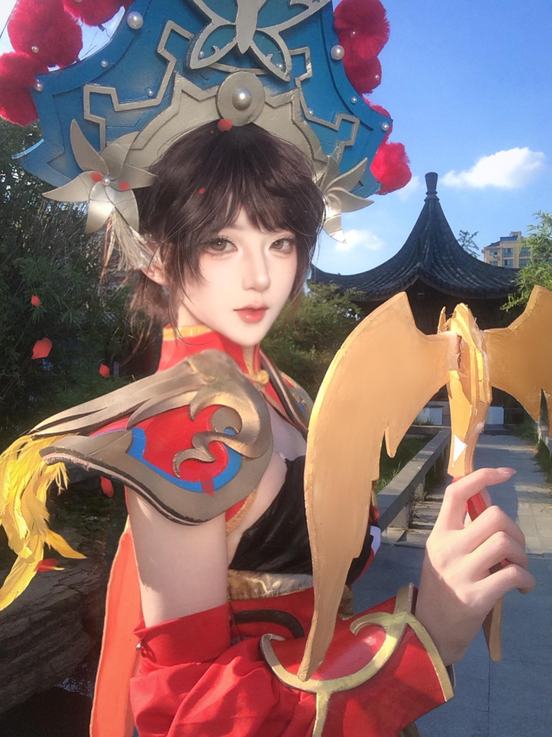 谁倾城美丽别过了虞姬。#cos #王者荣耀 #虞姬 #霸王别姬