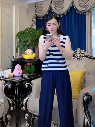 5314夏季新款韩系时尚气质polo领针织背心宽松显瘦无袖上衣女#短袖 #短袖t恤 #短袖推荐 #女士短袖 #女士短袖t恤穿搭