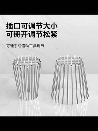 不锈钢快装通风口排气管排烟管浴霸洞口防护网卫生间管道防堵网