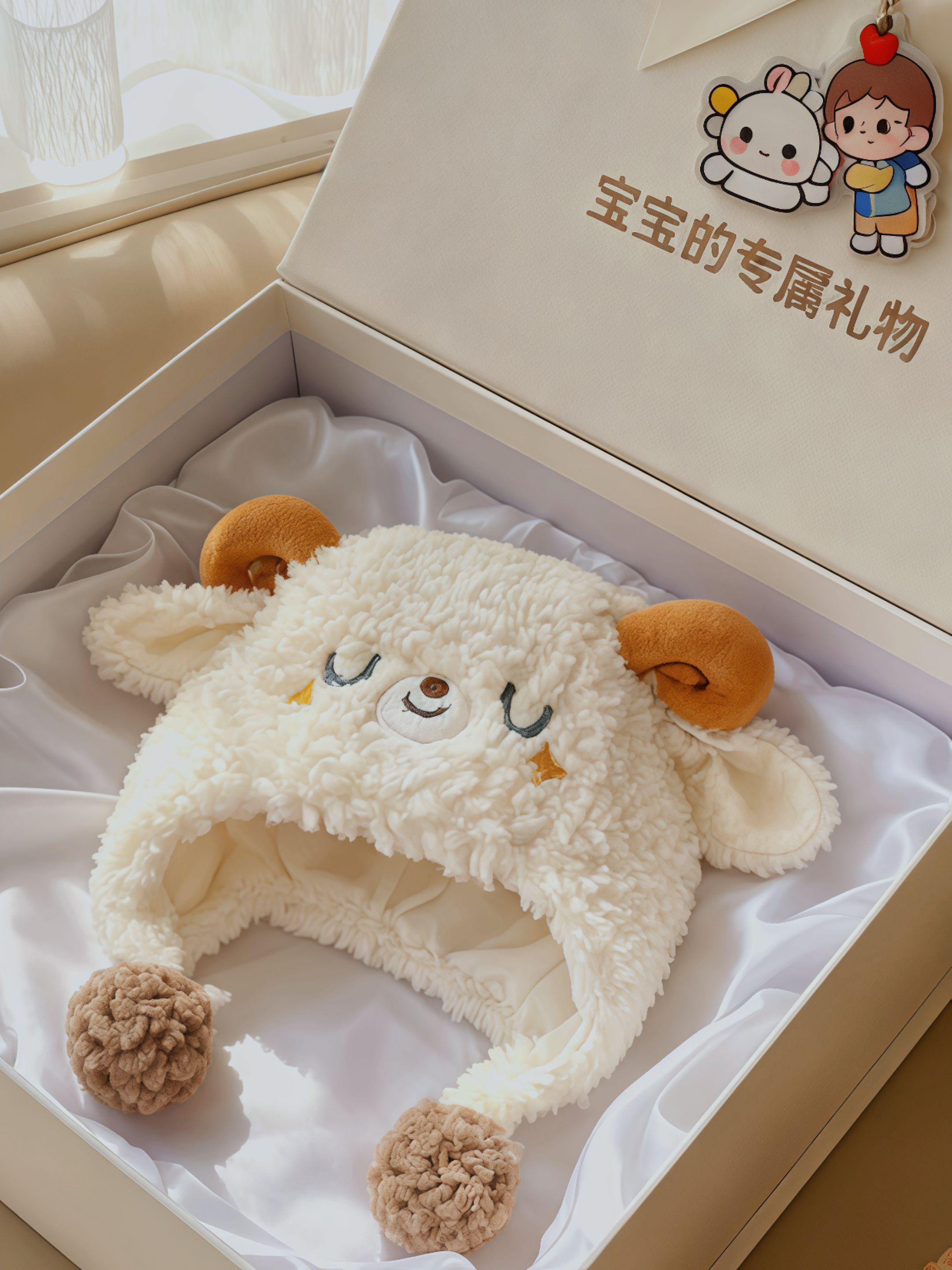 #宝宝帽子 #萌宝 #宝宝秋冬帽子 #护耳 #冬天必备款 @抖加🔥上热门🔥dou+🔥热点宝