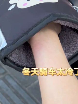 冬天骑车再也不怕冷!保暖防水手套守护你的双手 #电动车必备 #防水防晒 #电动车冬季#手套 #好物推荐