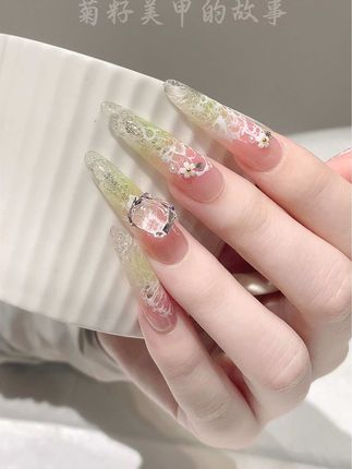 海浪胶 把海浪做指尖#美甲💅 #显白美甲 #好看的美甲 #美甲款式 #木子老师美甲教学