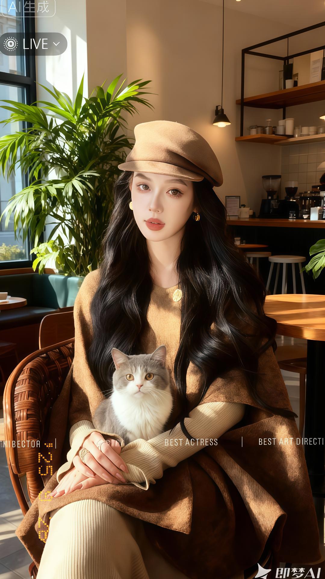 《咖啡馆里的暖阳与猫》在街角那家满是绿植。在街角那家满是绿植与咖啡豆香气的咖啡馆,她总坐在靠窗的藤椅上,驼色贝雷帽衬得眉眼温柔,膝上的灰白猫咪慵懒地打着盹。 没人知道,这位看起来岁月静好的女子,是悬疑小说界的匿名大神;也没人知道,那只通人性的猫,曾在某个雨夜,带她撞见了一桩被掩埋的秘密…… 当冷峻的刑侦队长因一桩旧案溯源,推开咖啡馆的门,目光落在她指尖敲击键盘的动作与猫咪警惕的竖耳时,故事的齿轮,于暖阳下悄然转动。 是文字编织的迷宫,还是现实里的迷雾?且看咖啡馆的光影中,笔与真相的交锋,爱与悬疑的共舞。#被秋日氛围感穿搭拿捏了 #通勤穿搭如何摆脱土气感 #内搭是如何决定秋冬穿搭风格