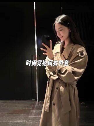 巴黎旧梦羽绒服女2025冬季新款高级感时尚宽松中长款保暖风衣外套#风衣外套 #外套 #风衣 #时尚穿搭 #时尚外套