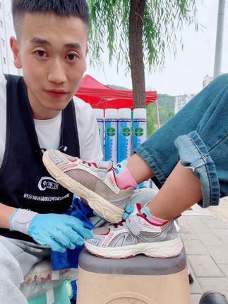 #直播高光 【王丽云老师自用】梵蒂娅鞋靴干洗泡泡清洁剂多功能小白鞋免水洗#擦鞋神器