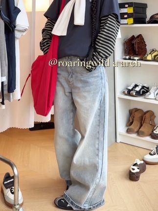 万能牛仔裤👖直筒·宽松·阔腿·百搭·男女同款 #裤子 #牛仔裤 #裤子穿搭 #长裤 #男女同款