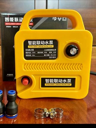 智能联动水泵,50瓦功率50米扬程,垂直水流可到6层楼高度,可调速可联动出水,自动启停太方便了#联动水泵#泵 #水泵 #抽水泵 #五金工具