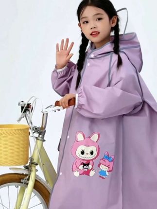 #儿童雨衣#小学生男童幼儿园女雨披中大童带书包位#儿童上学加厚全身#雨衣 #儿童雨衣