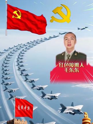 #军人风采保家卫国 #伟人后代#中国红永不褪色