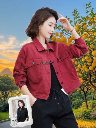2025网红爆款牛仔外套女韩版工装上衣设计感外套牛仔夹克8118#外套穿搭 #牛仔外套#牛仔衣#夹克#夹克外套