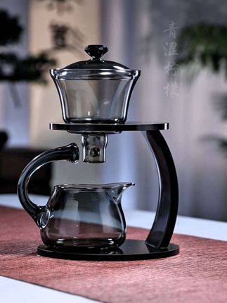 高硼硅玻璃茶壶创意中式懒人神器盖碗轻奢水杯磁吸茶水分离杯茶具#高硼硅玻璃 #泡茶壶 #懒人茶具 #茶壶 #茶具