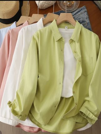 #高级感穿搭 #纯棉衬衫#休闲百搭#品质女装 #内搭外穿都好看