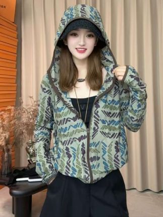 #迷彩控#防晒外套#时尚百搭#简约穿搭#显瘦穿搭