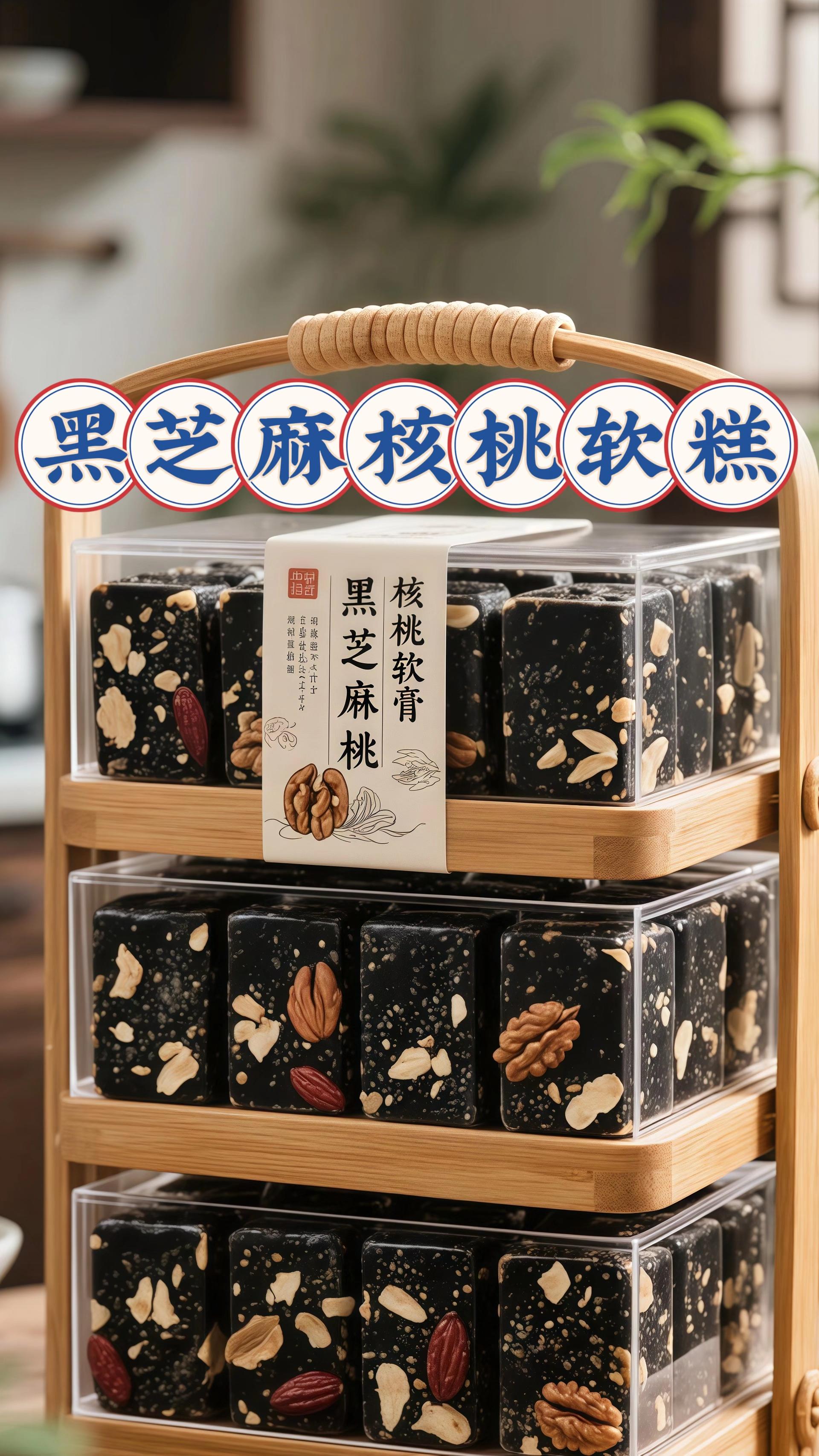 三只松鼠黑芝麻核桃软糕。三只松鼠黑芝麻核桃软糕 #健康食材 #强烈推荐 #吃出健康 #纯天然无添加 #好吃到停不下来