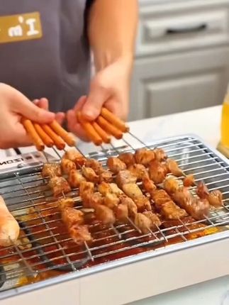 扬子电烤架家用无烟电烤炉烧烤架,可拆电烤盘户外烤肉机多功能烤串#好物推荐🔥 #居家好物 #实用好物 #好物分享 #强烈推荐