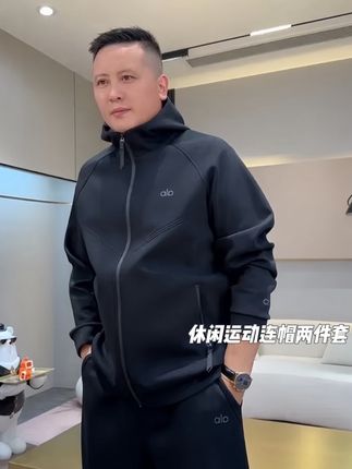 品至家秋季男士时尚休闲运动连帽开衫两件套-8021#品质男装 #只做高品质 #百搭显瘦 #运动休闲 #强烈推荐