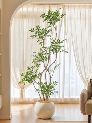 #仿真南天竹#客厅搭配 #简约大气 #家居软装搭配 #绿植仿真竹