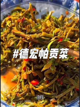 今天给大家分享一道我们德宏的特色美食,它就是帕贡菜,口感酸爽又开胃,真的太好吃了!做法简单又方便,把洗好的帕贡菜切成小段,再切点小米辣和蒜末,放点盐巴、鸡精调味,最后倒上灵魂酸汤,搅拌均匀就可以开吃了,吃起来酸酸脆脆的,特别好吃,快来试试吧!#热点榜排行榜 #精准搬运 #记录生活口播 #抖音我的日常分享