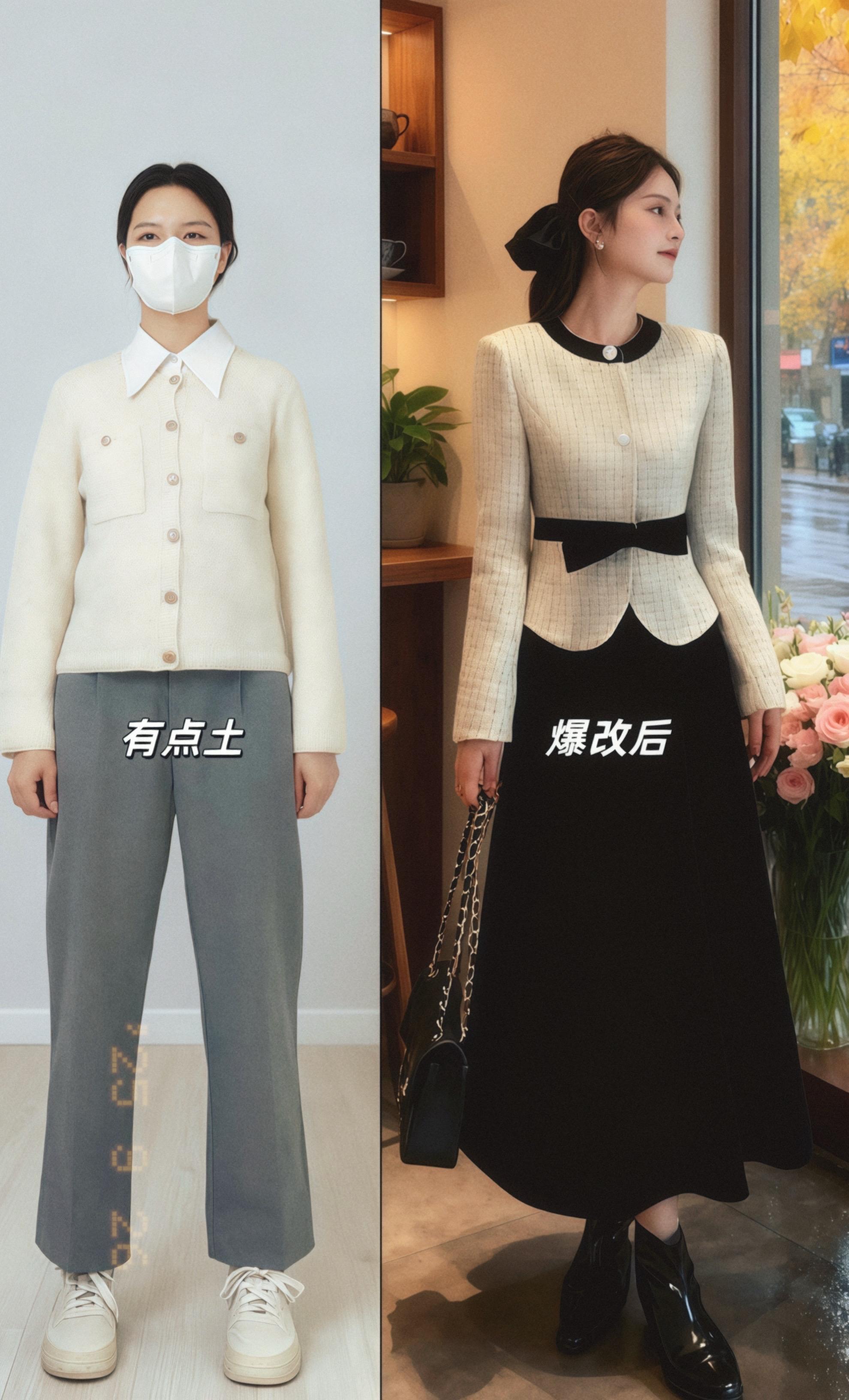 🍂2025秋款封神!显瘦两件套焊在身上。被问爆的两件套终于来了!2025秋装趋势狠狠拿捏,上身秒变氛围感美女✨ 版型真的绝!精准剪裁藏住腰腹赘肉,轻松勾勒三七分比例,梨形苹果型都能闭眼入。面料是自带质感的细腻材质,贴肤柔软还挺括,初秋穿刚好不闷汗。 网红洋气感拉满却不挑场合——配小白鞋是街头潮人,换高跟鞋赴约显气质,搭风衣通勤也利落。浅调配色自带显白滤镜,黄黑皮穿也超有气色。 一件解锁N种穿法的百搭款,这个秋天有它就够了! #2025秋季穿搭 #显瘦两件套 #气质女装#早秋穿搭三分钟出门不是梦#小香风套装两件套