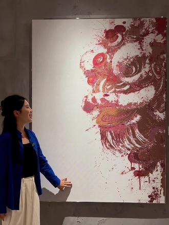 铜丝勾勒的醒狮,是刻进骨子里的东方浪漫,一眼心动#铜丝画 #醒狮 #传统文化 #金属铜丝编织 #装饰画 @抖音小助手 @抖音 @抖音创作小助手 @抖音创作灵感 @抖音能量站@抖音创作者大会