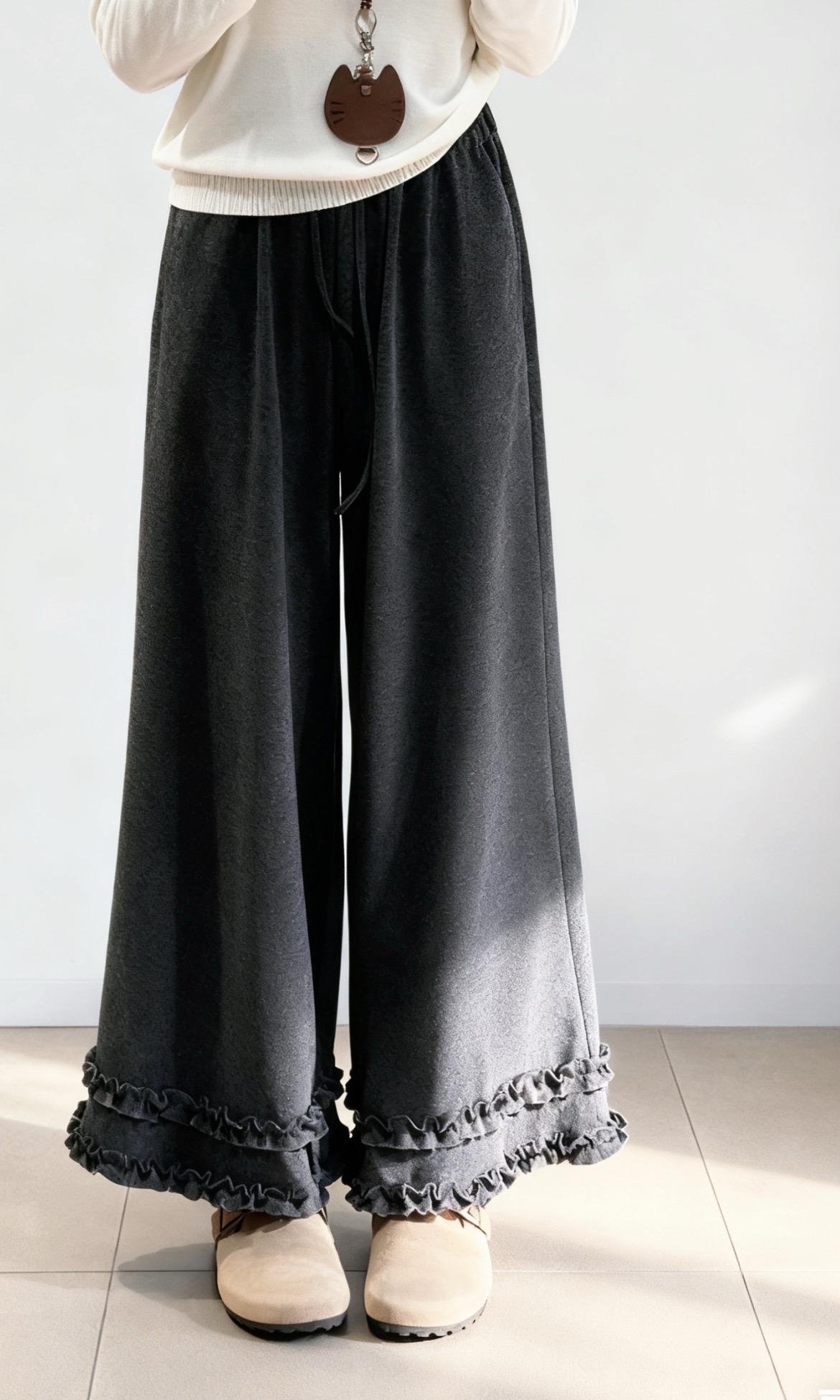 #今日穿搭 ##藏肉显瘦穿搭 #百搭阔腿裤 #百搭神裤 #小个子显高穿搭