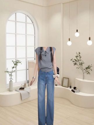 #我要上热门🔥 莱赛尔夏季薄款新款阔腿裤女2025百搭牛仔裤#夏季穿搭 #牛仔穿搭 #牛仔裤搭配 #夏季新款女装 @DOU+上热门