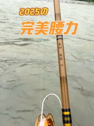 秦和激浪盘车竿,超强拉力#盘车竿 #溪流钓 #冲钓 #溪流野钓